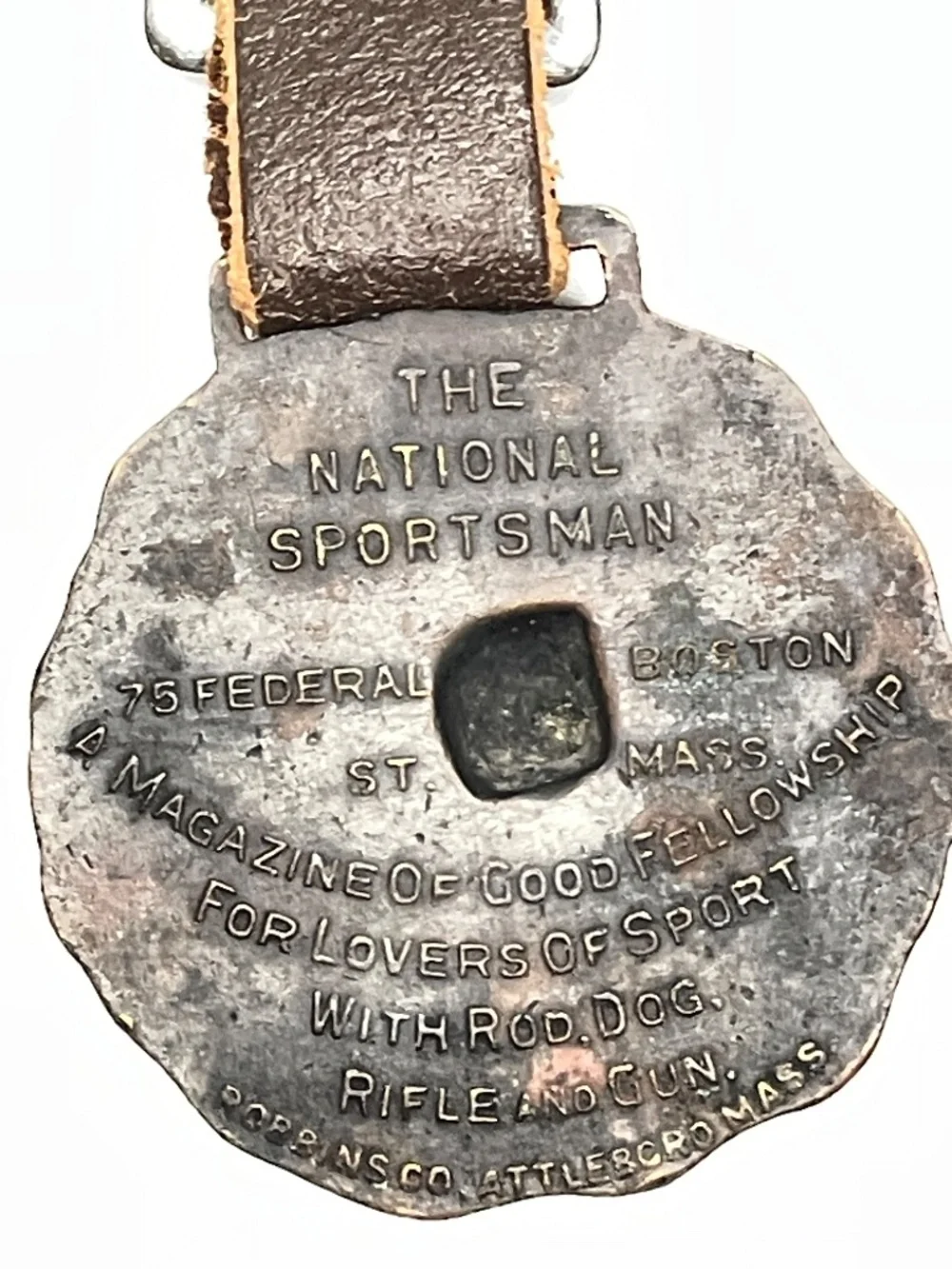 Vintage 1930's National Sportsman Magazine Pocket Watch Fob Collectible